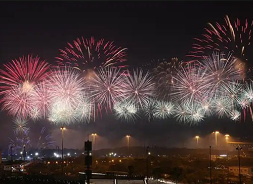 安仁县焰火晚会